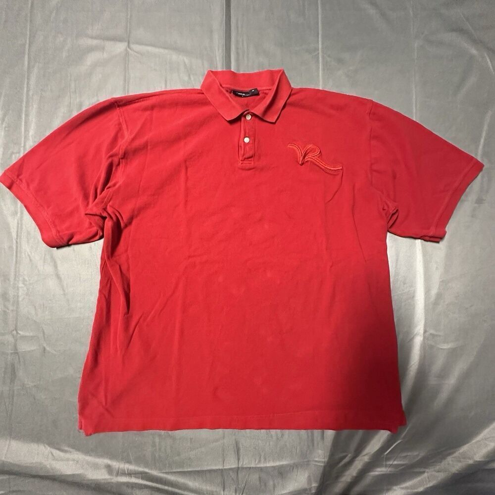 Vintage Rocawear Shirt Mens 3XL Embroidered Logo Red Polo Streetwear Hip Hop Y2K